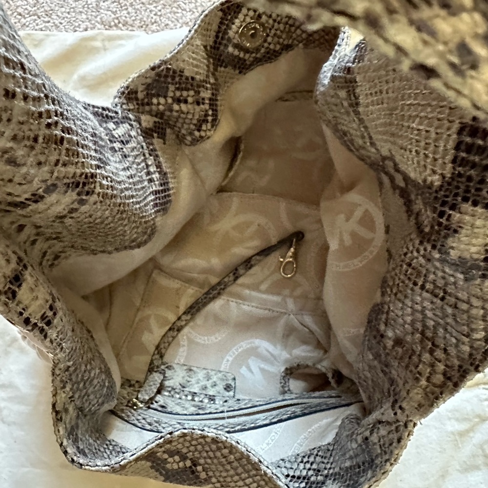 Michael Kors Python Embossed Chain Hobo - image 7